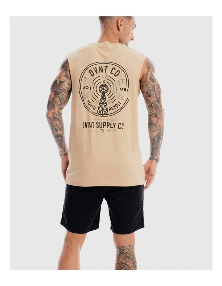 Radio Revolt Tank in Camel image 4