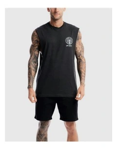 Radio Revolt Tank in Charcoal