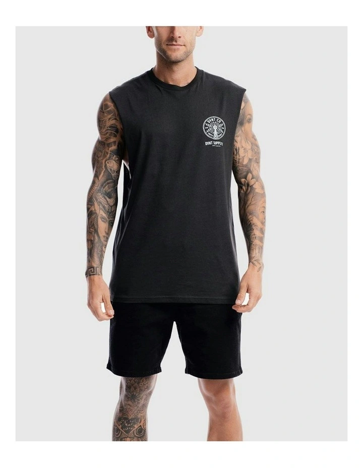 Radio Revolt Tank in Charcoal image 1