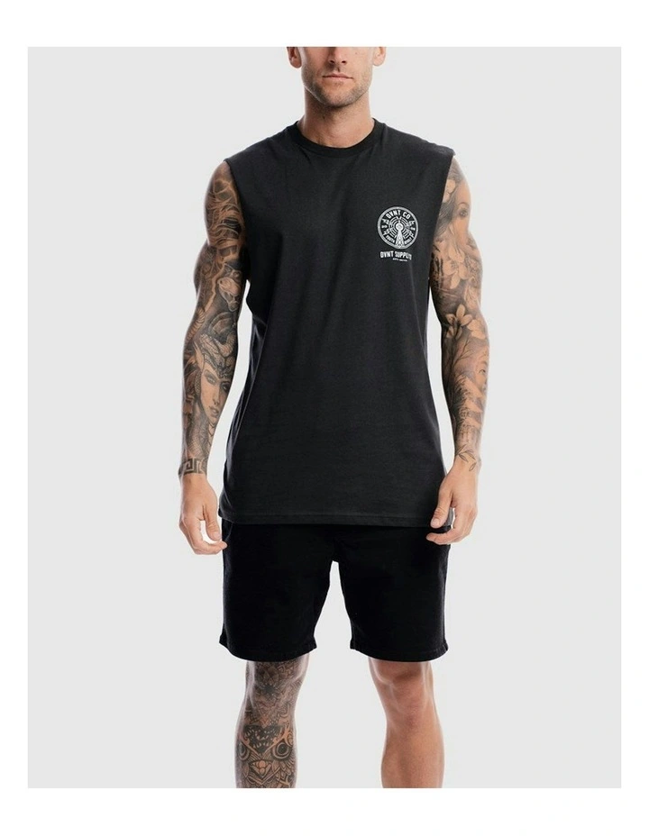 Radio Revolt Tank in Charcoal image 3