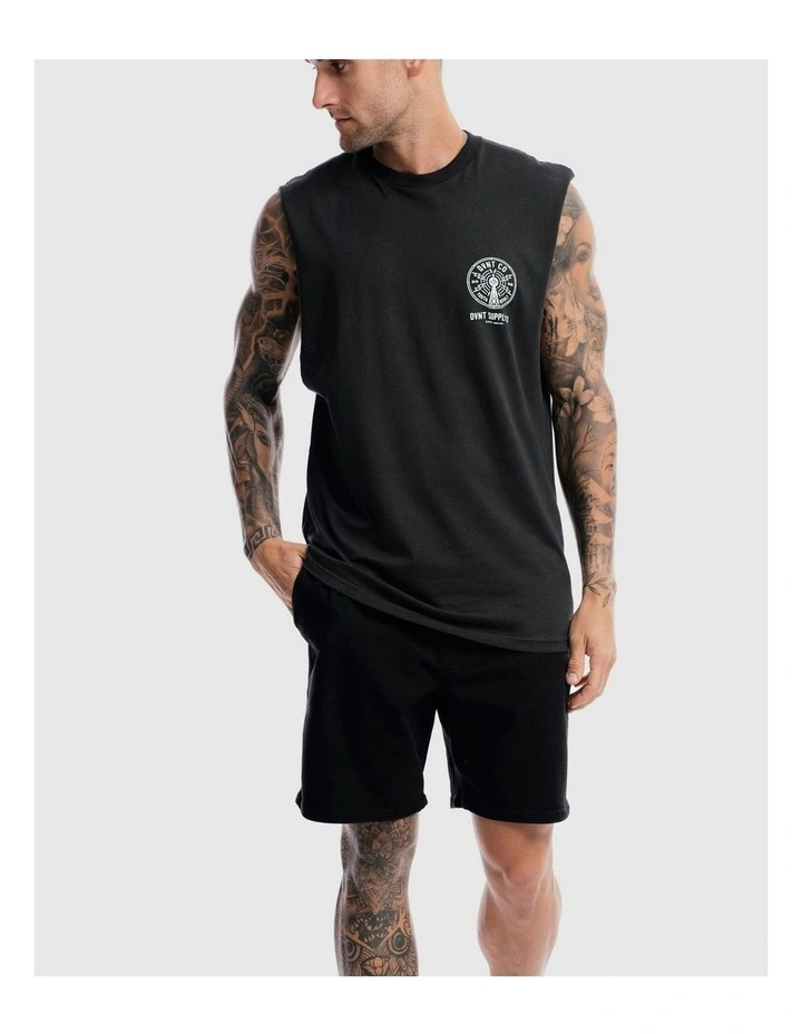 Radio Revolt Tank in Charcoal image 5