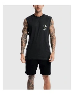 Lost Minds Tank in Charcoal