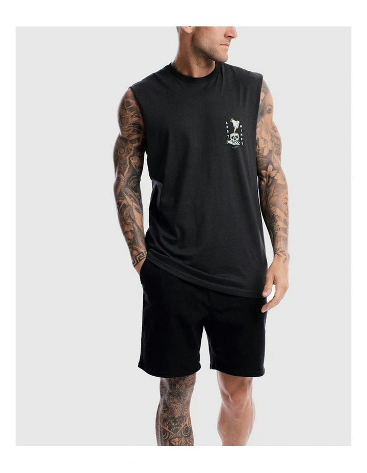 Lost Minds Tank in Charcoal image 3