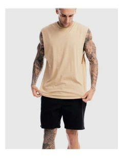 Devoid Premium Tank in Beige