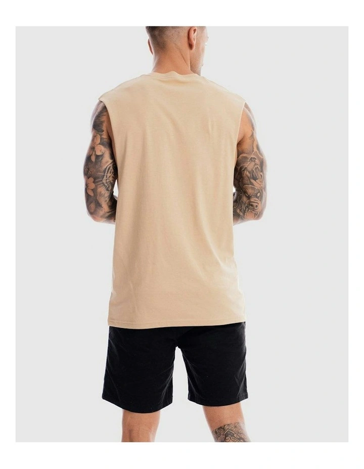 Devoid Premium Tank in Beige image 2