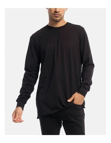 Devoid Premium Long Sleeve Tee in Black