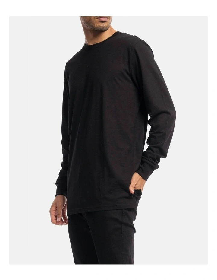 Devoid Premium Long Sleeve Tee in Black image 4