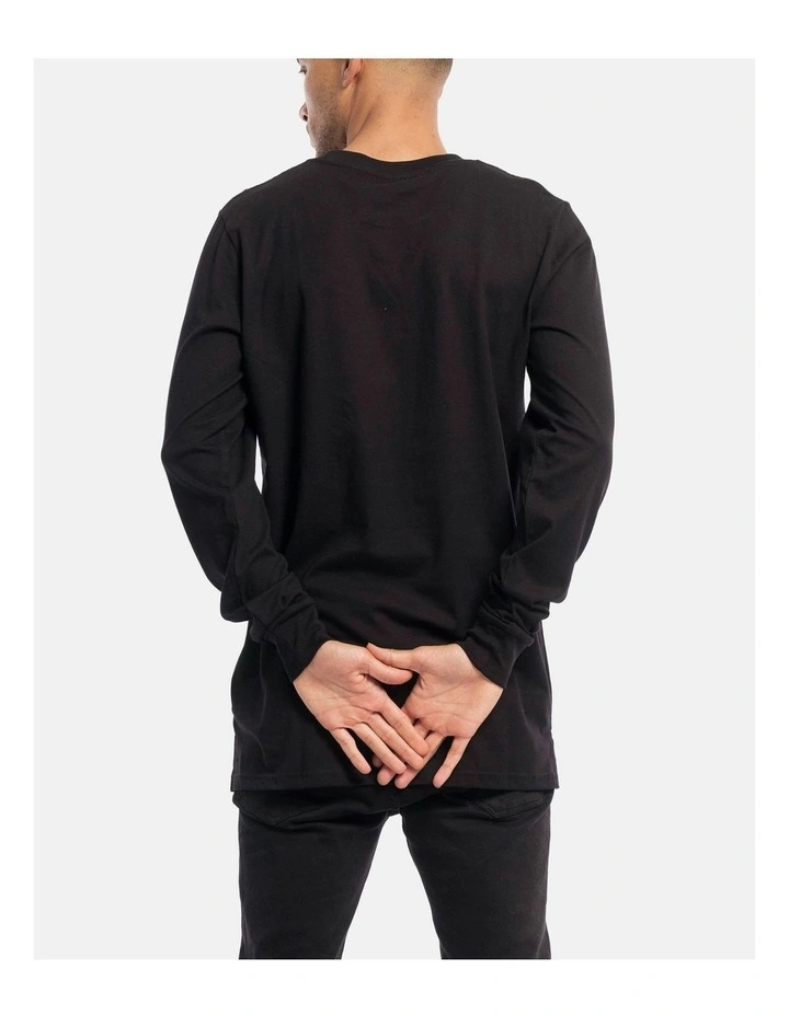 Devoid Premium Long Sleeve Tee in Black image 5