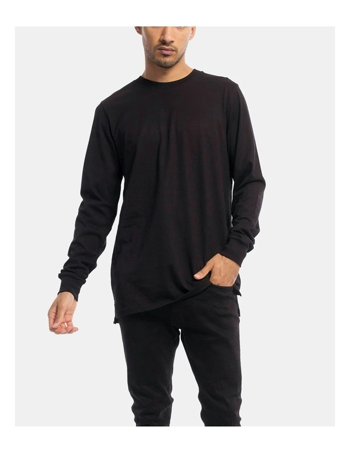 Devoid Premium Long Sleeve Tee in Black image 7