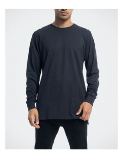 Devoid Premium Long Sleeve Tee in Blue