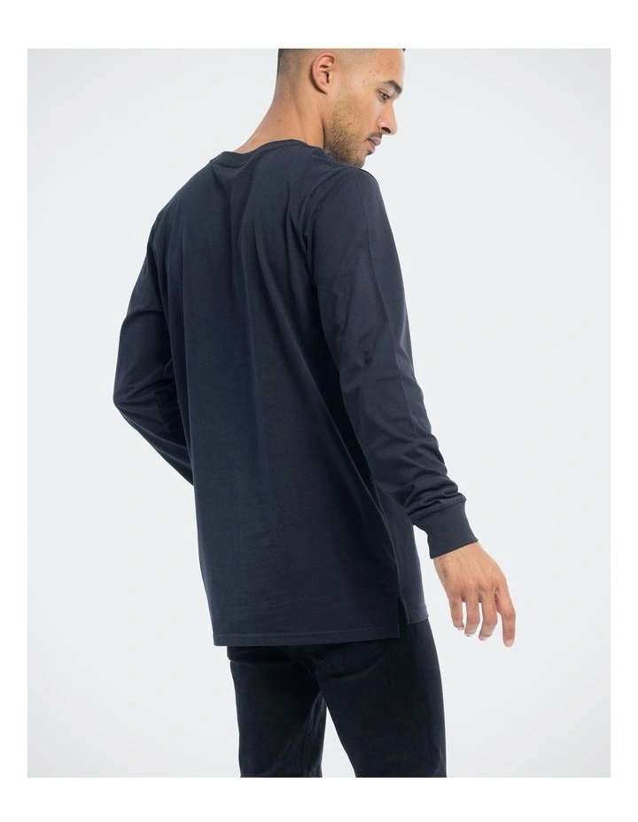 Devoid Premium Long Sleeve Tee in Blue image 2