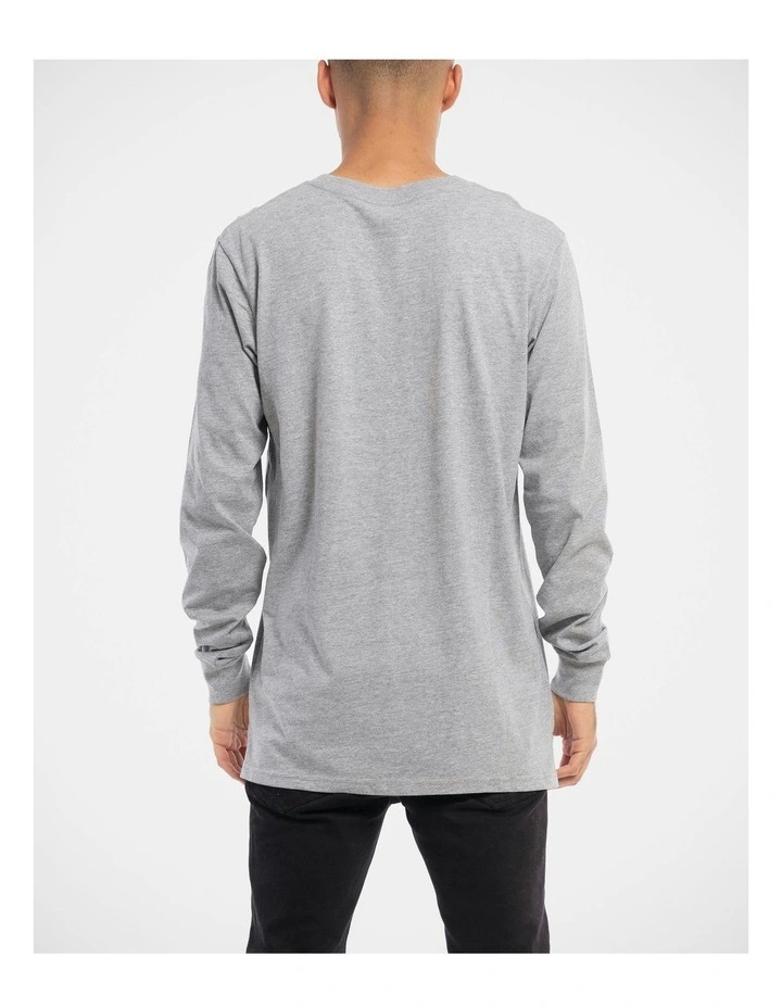 Devoid Premium Long Sleeve Tee in Grey image 2