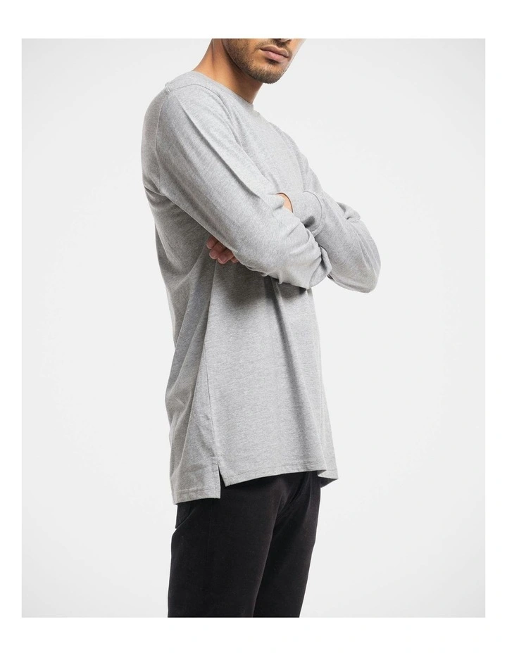 Devoid Premium Long Sleeve Tee in Grey image 6