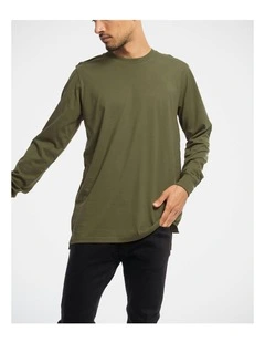 Devoid Premium Long Sleeve Tee in Green