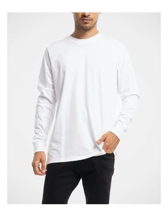Devoid Premium Long Sleeve Tee in White
