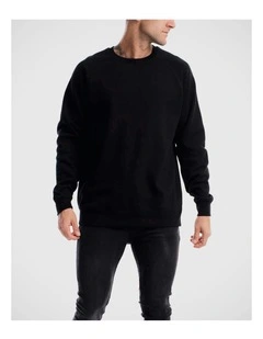 Devoid Crewneck Sweater in Black