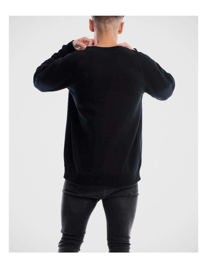 Devoid Crewneck Sweater in Black image 2