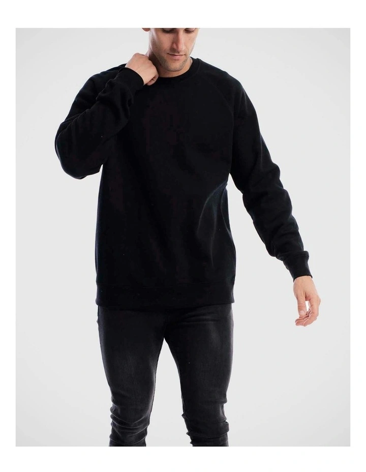 Devoid Crewneck Sweater in Black image 4