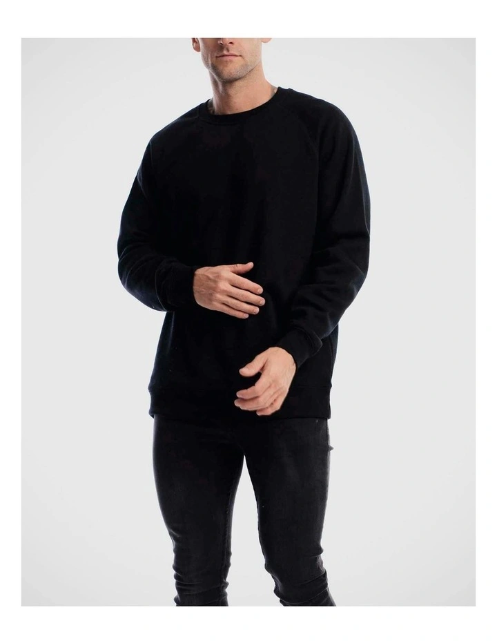 Devoid Crewneck Sweater in Black image 7