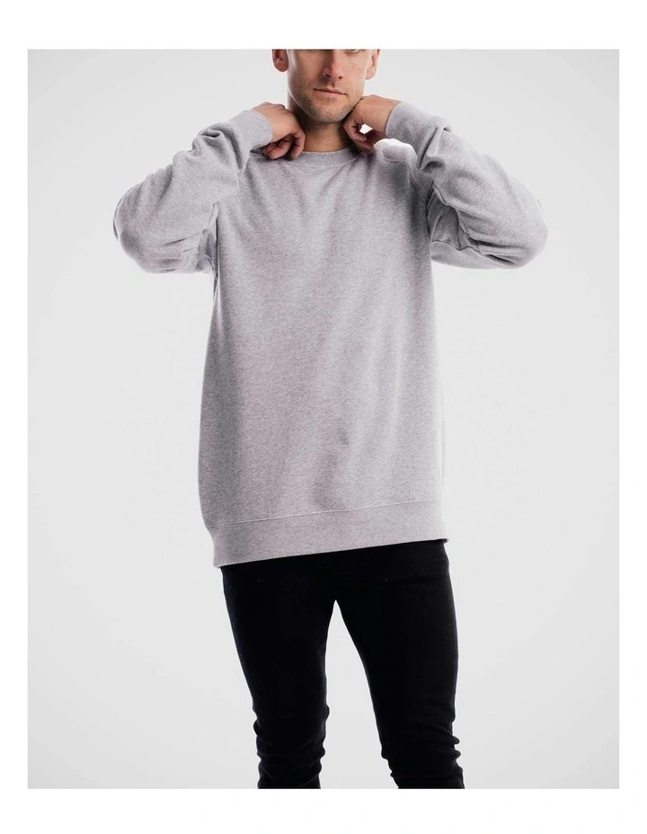 Devoid Crewneck Sweater in Grey image 3