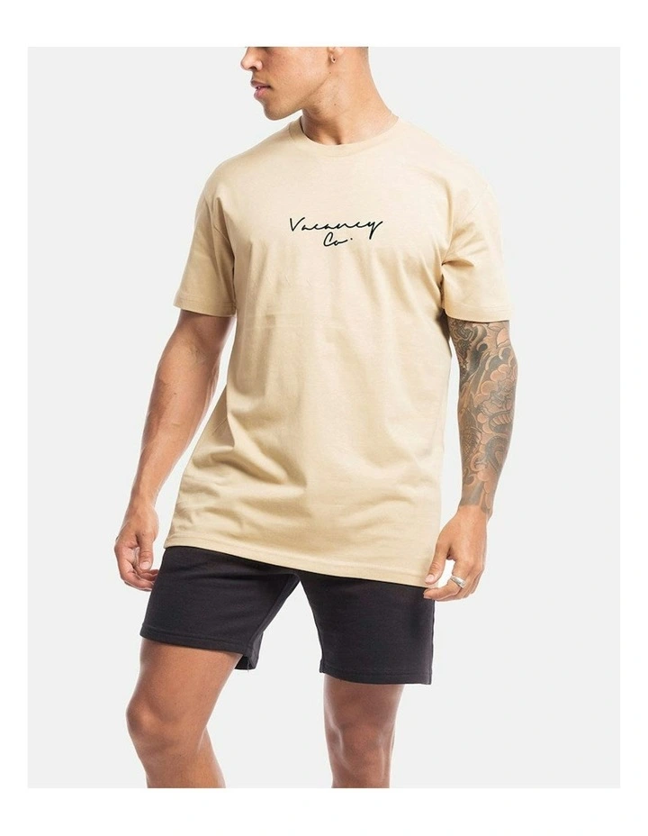 Coy Rise Tee in Camel image 2