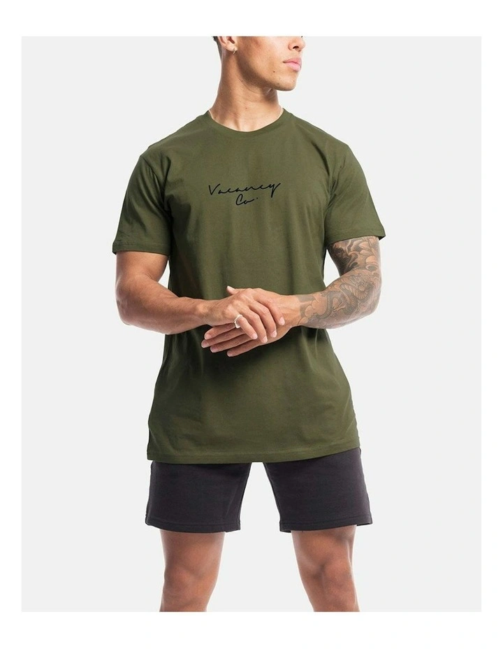 Coy Rise Tee in Olive image 1