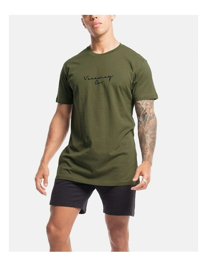 Coy Rise Tee in Olive image 2
