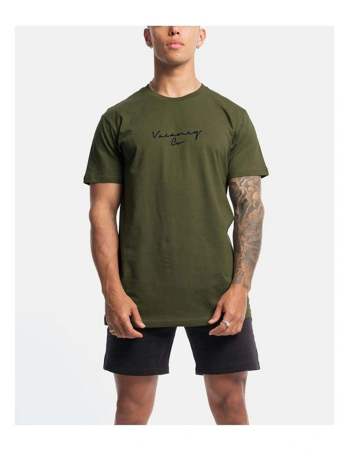 Coy Rise Tee in Olive image 4