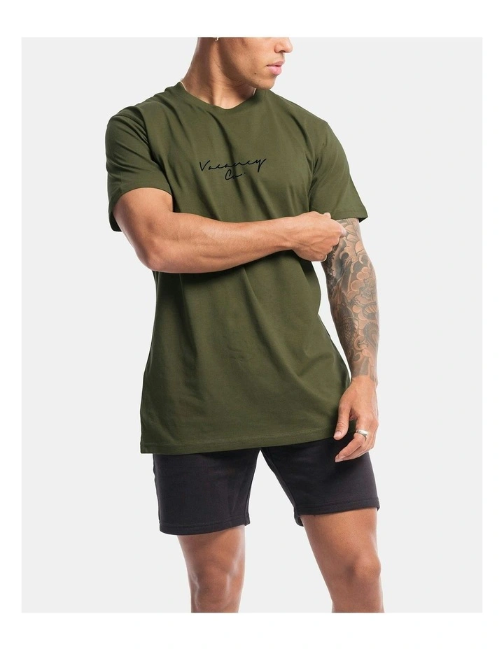 Coy Rise Tee in Olive image 5