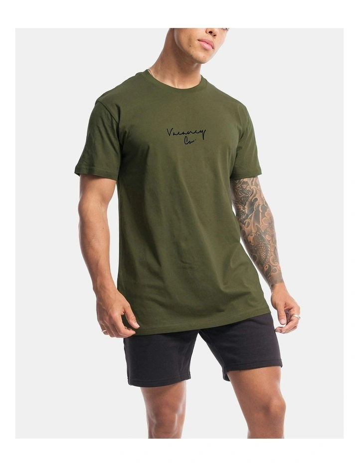 Coy Rise Tee in Olive image 6