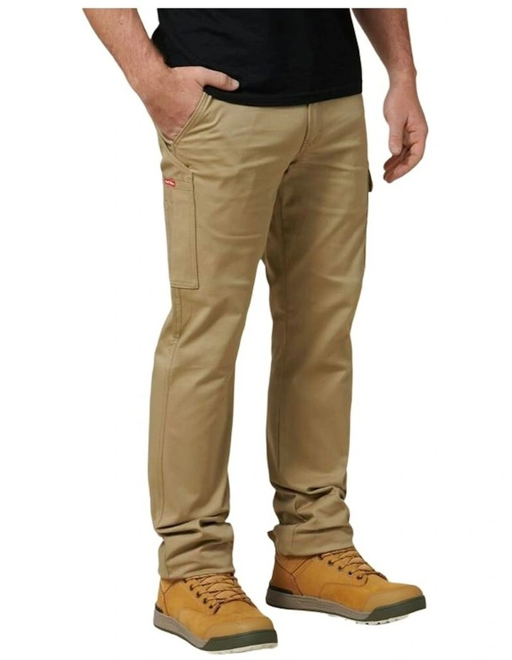 Core Basic Stretch Cargo Pant in Khaki image 3
