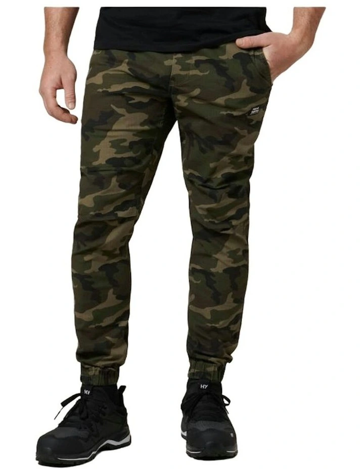 Camo Jogger Cotton Trackie Pant in Multi image 1