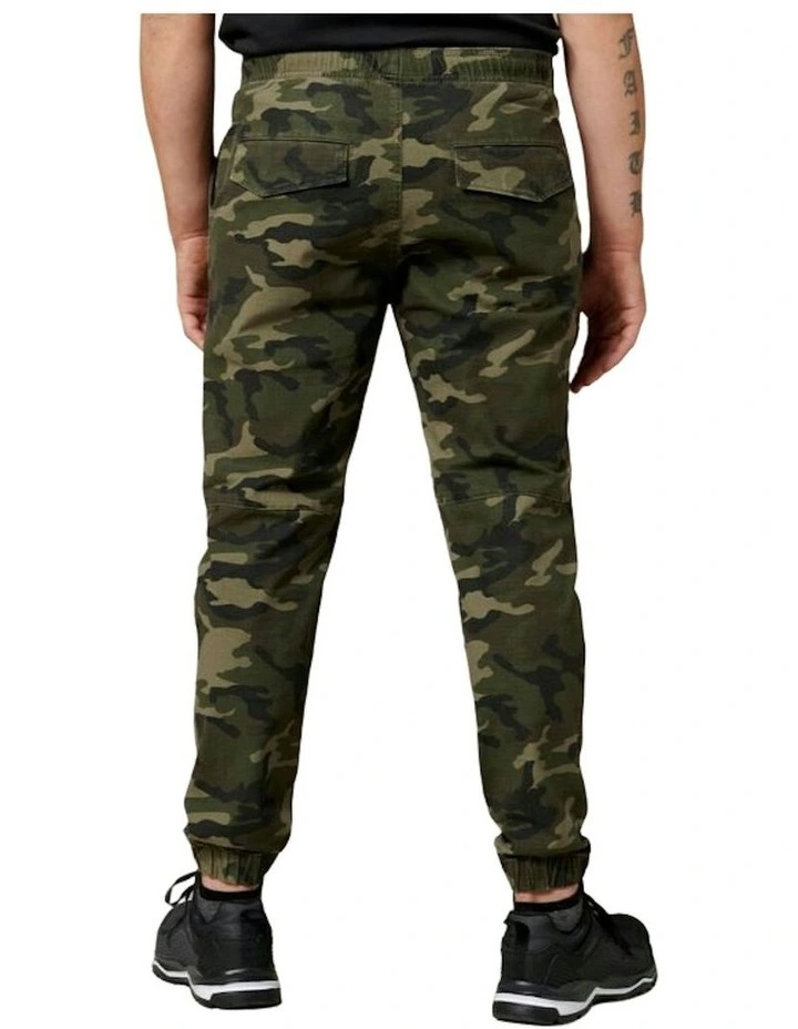 Camo Jogger Cotton Trackie Pant in Multi image 2