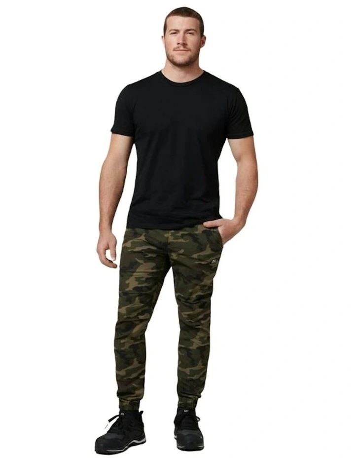 Camo Jogger Cotton Trackie Pant in Multi image 6