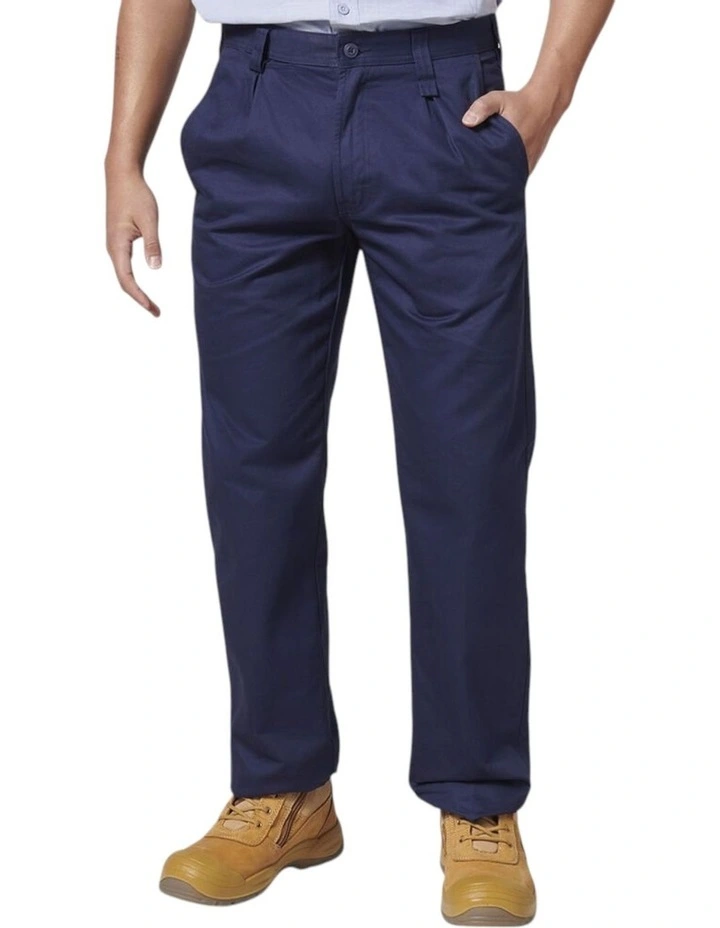 Drill Work Cotton Pant in Navy image 1