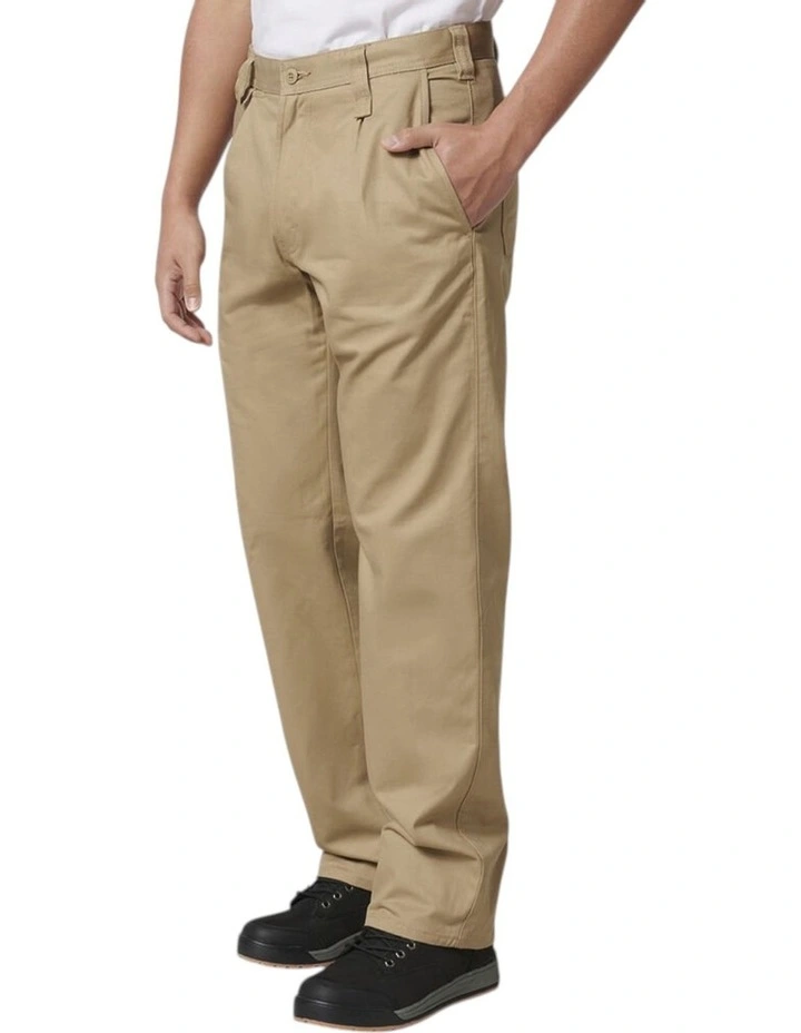 Drill Work Cotton Pant in Khaki image 3