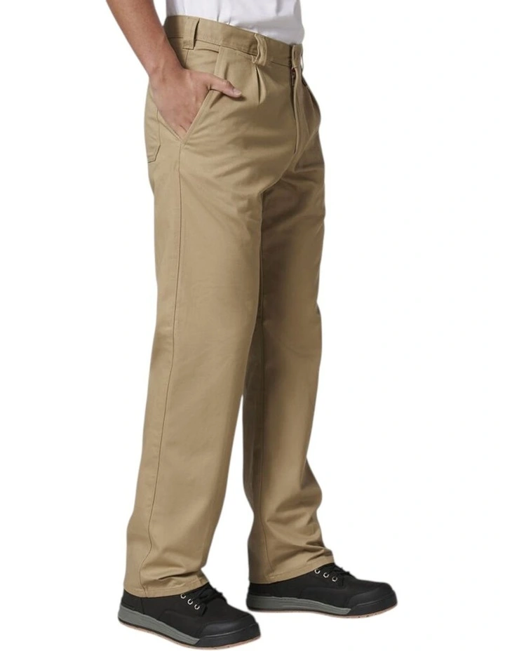 Drill Work Cotton Pant in Khaki image 4