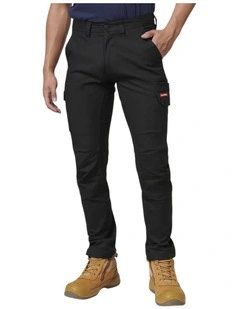 3056 Stretch Canvas Cargo Pant in Black