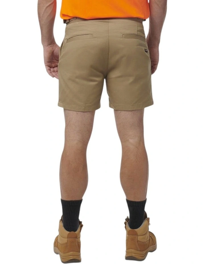 Drill Utility Short Workwear Tradie Trade in Khaki image 2