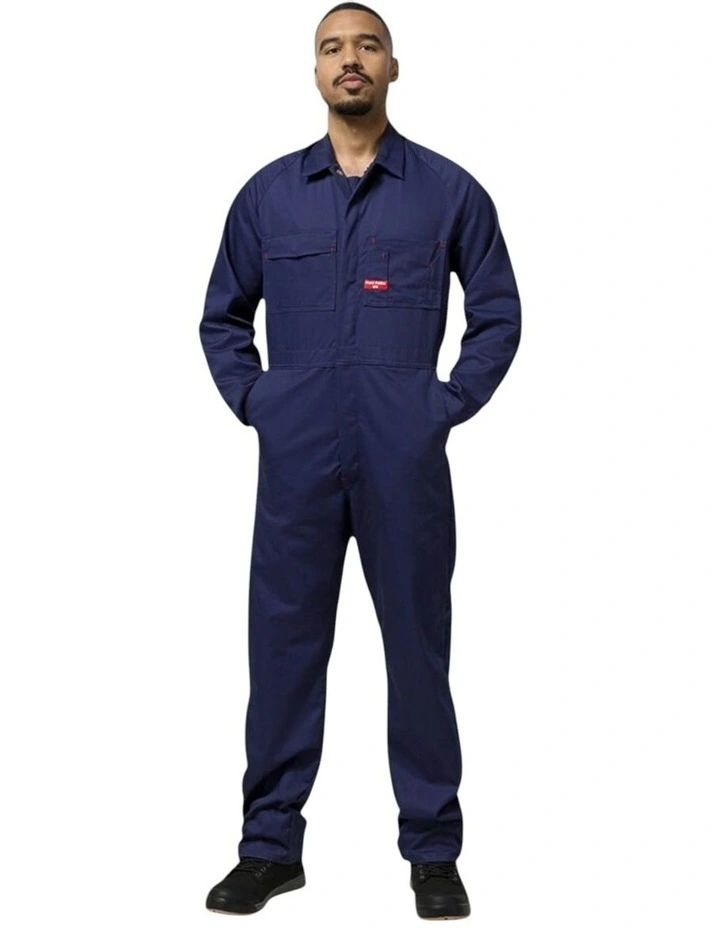 Foundations Cotton Drill Coverall in Navy image 1