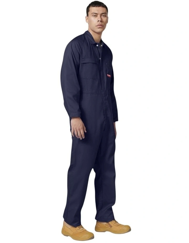 Cotton Lightweight Drill Coverall in Navy image 3
