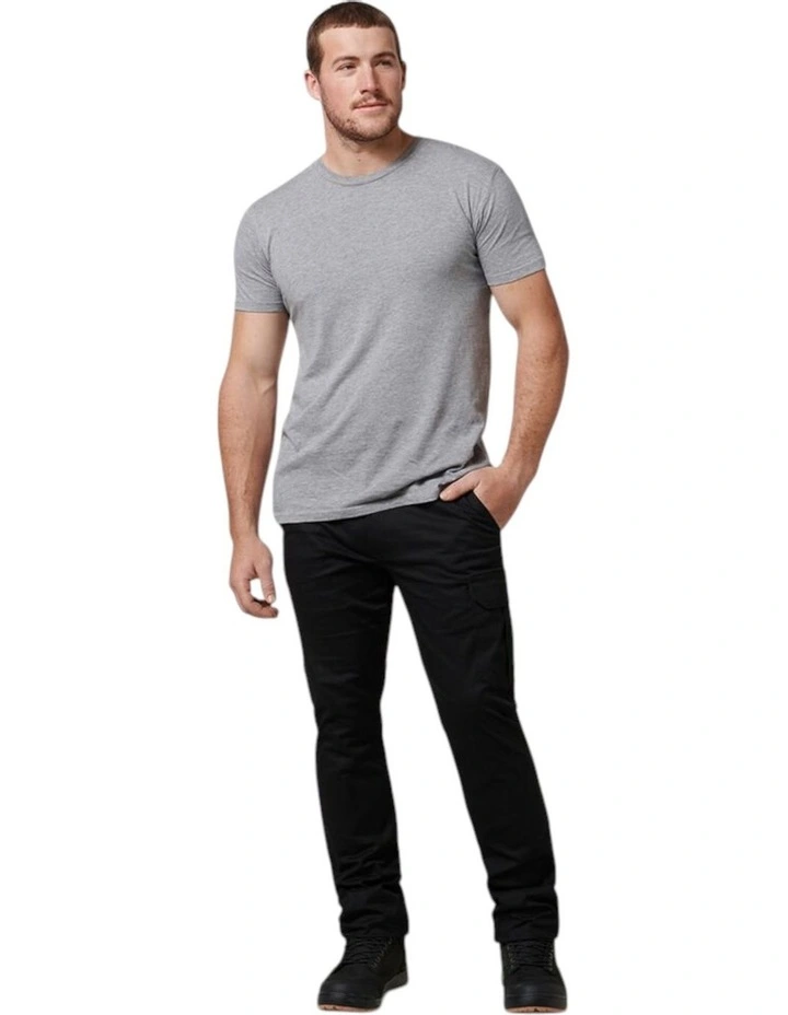 Core Basic Stretch Cargo Pant Workwear in Black image 4