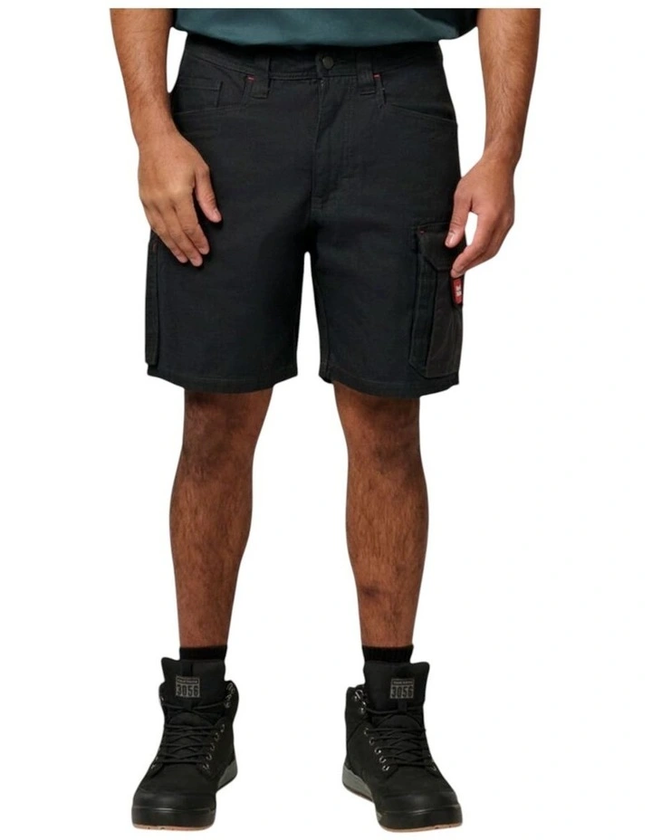 Legends Cargo Work Wear Shorts in Black image 1