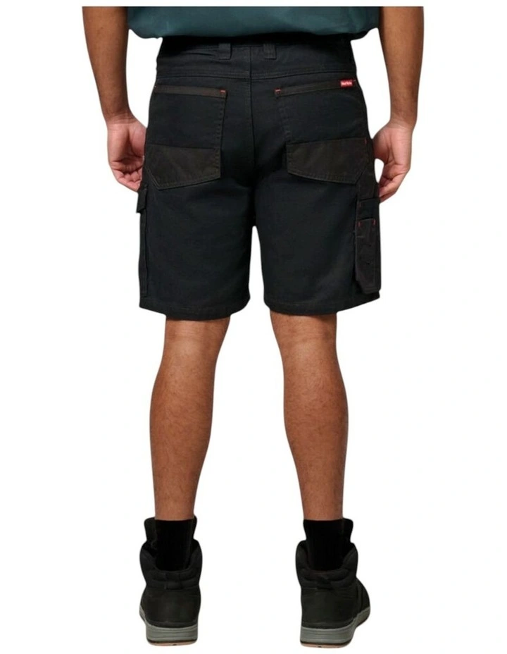 Legends Cargo Work Wear Shorts in Black image 2