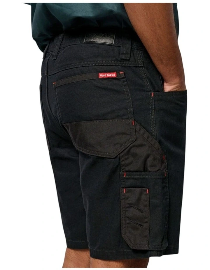 Legends Cargo Work Wear Shorts in Black image 4