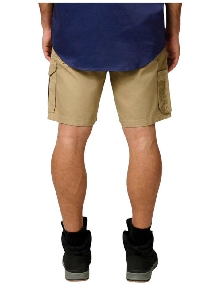 Legends Cargo Work Wear Shorts in Khaki image 2
