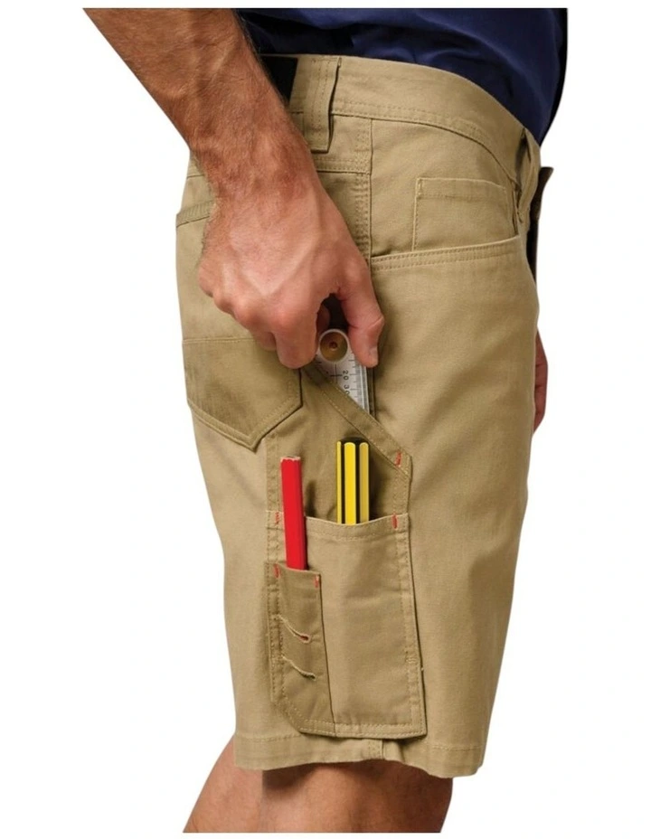Legends Cargo Work Wear Shorts in Khaki image 4