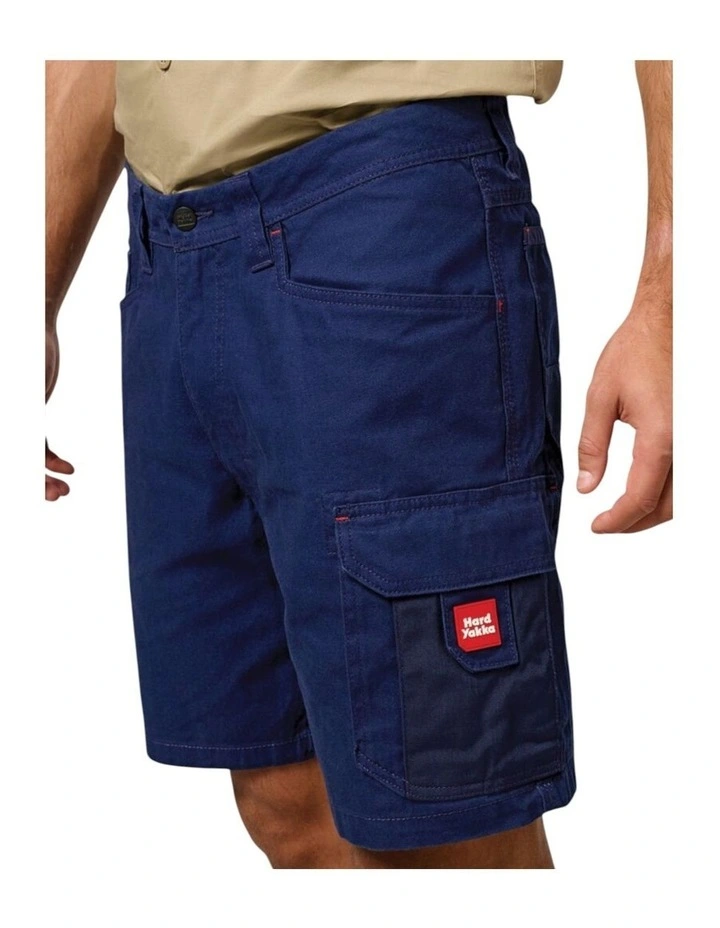 Legends Cargo Work Wear Shorts in Navy image 3