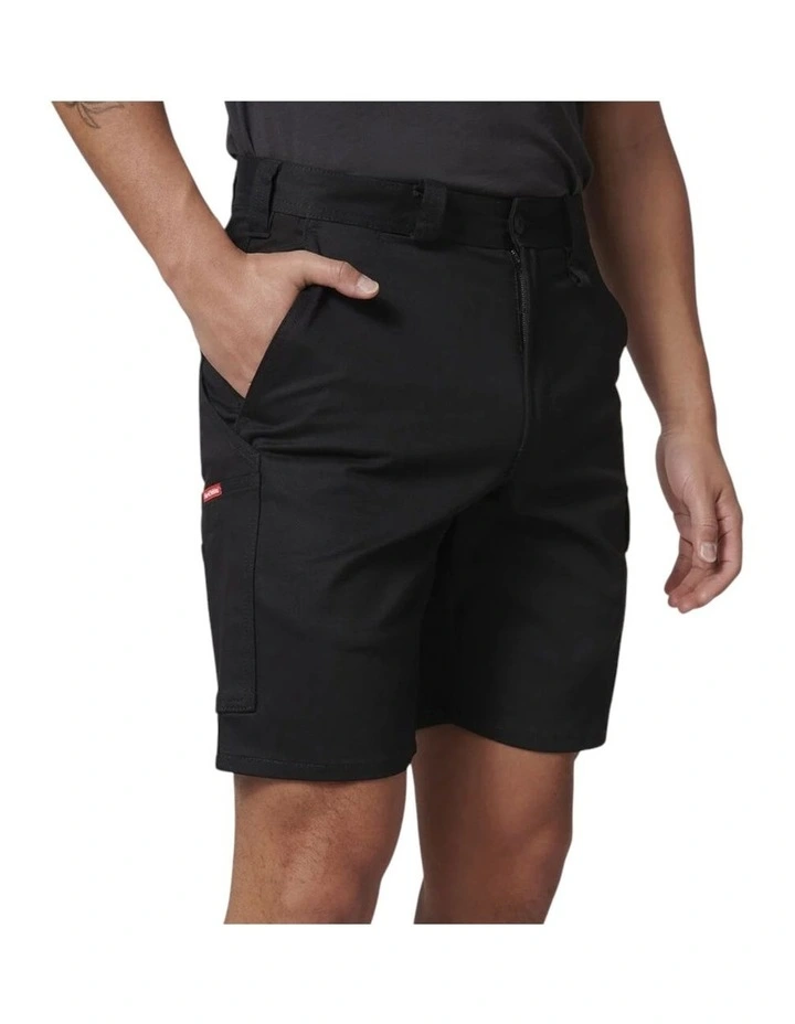 Core Basic Stretch Drill Cargo Shorts in Black image 6