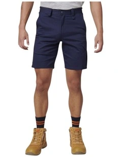 Core Basic Stretch Drill Cargo Shorts in Navy
